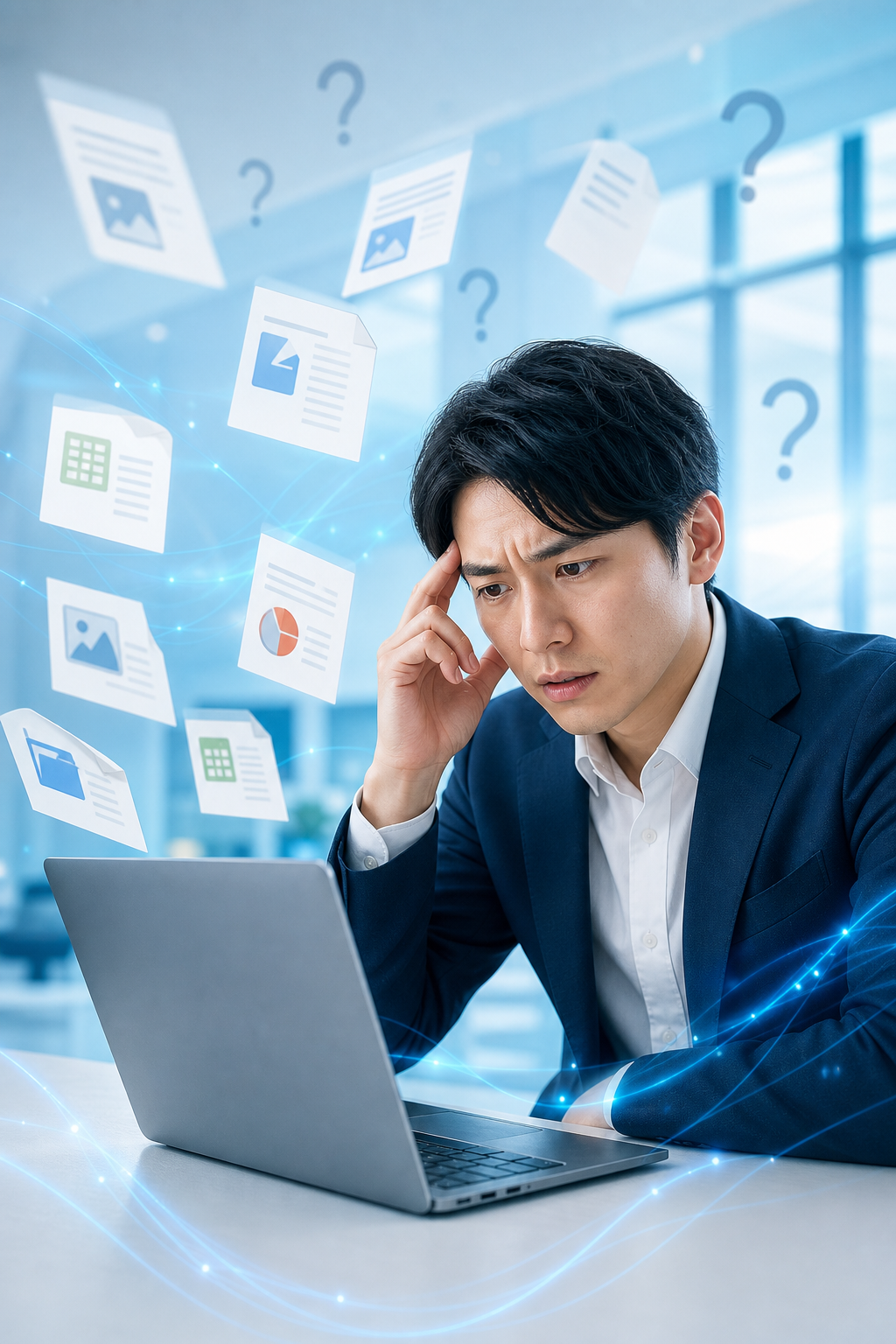機密情報を外部送信できない課題のイメージ