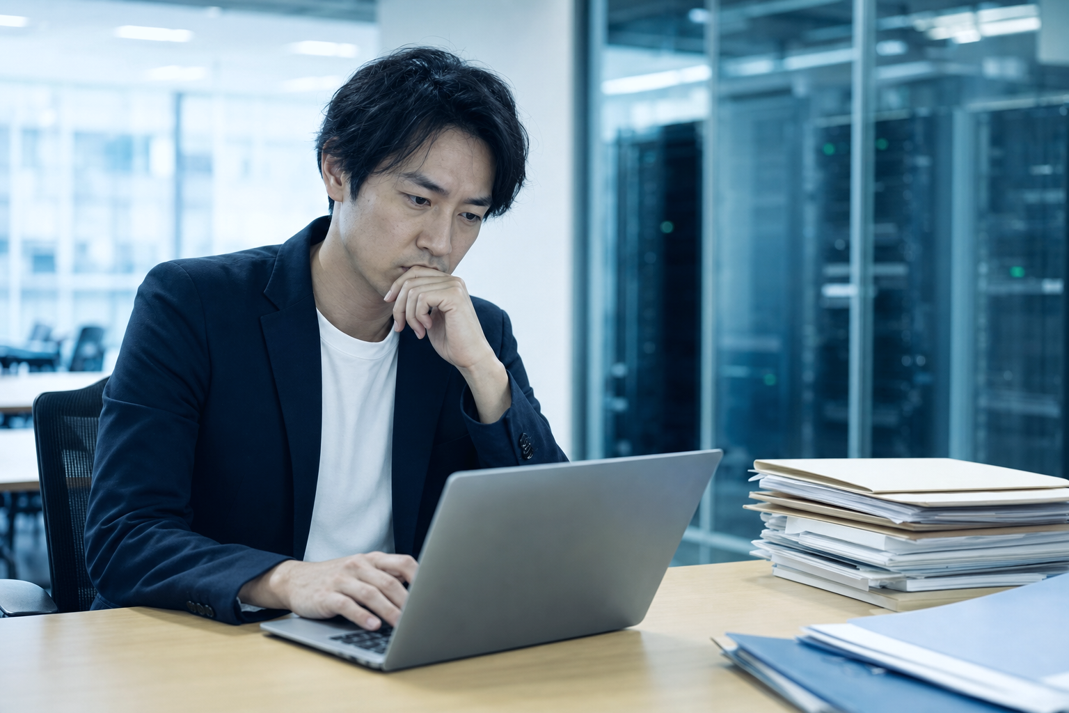 機密情報を外部送信できない課題のイメージ