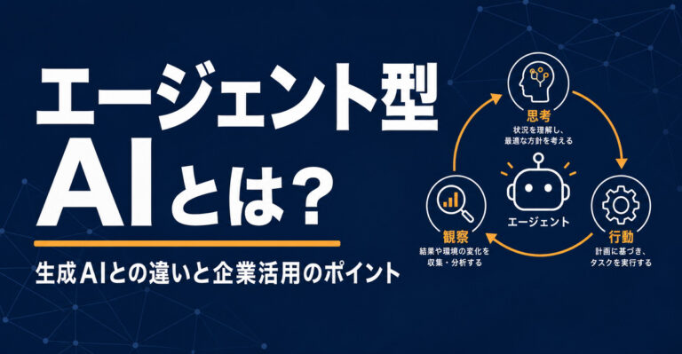 エージェント型AIとは？AIエージェントとの違い・仕組み・業務活用例を企業担当者向けに解説