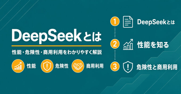 DeepSeekとは何か？性能・危険性・商用利用と業務での使い方を解説