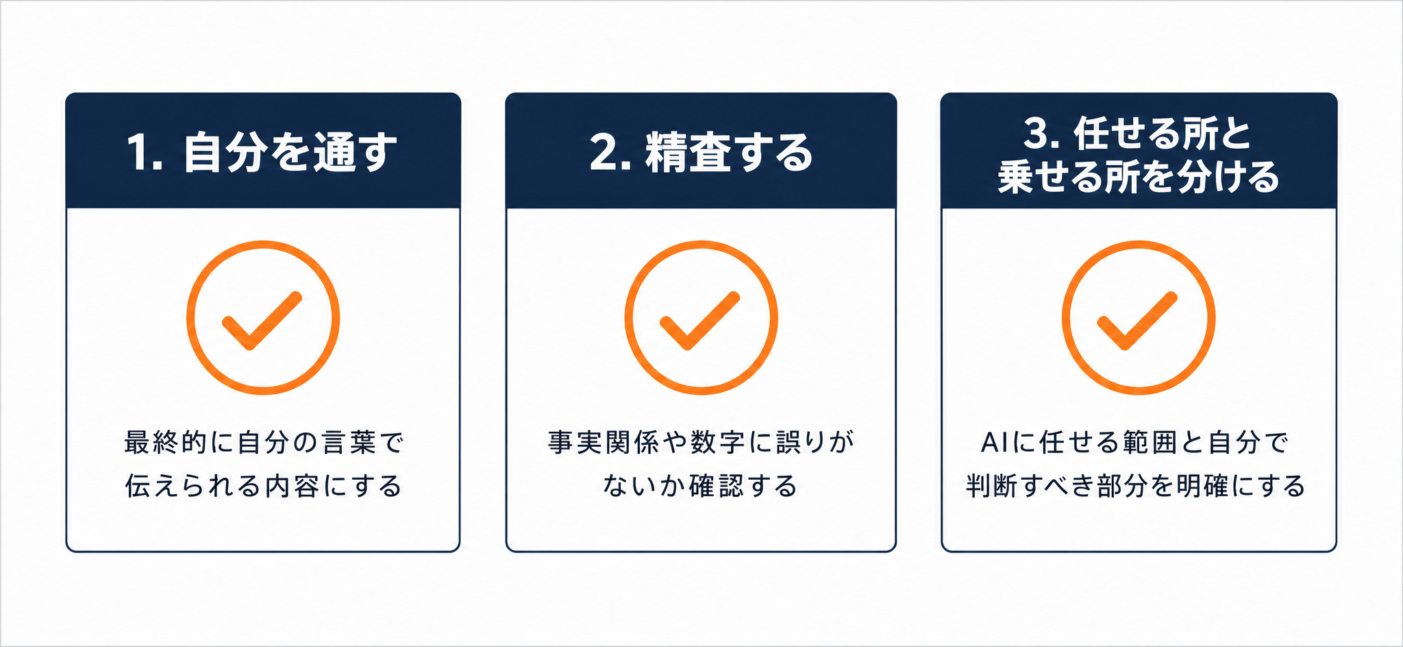 AI資料をそのまま出さない3つのチェックポイント