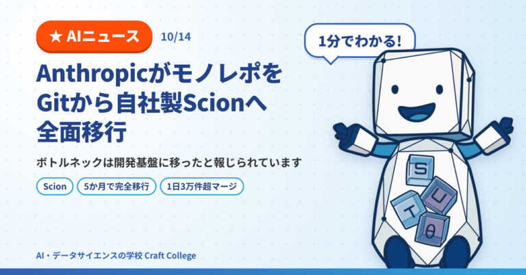 Anthropic Scionとは。Gitから社内モノレポを全面移行した理由を解説